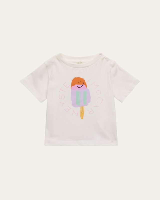 Girl's Ice Cream Logo-Print Graphic T-Shirt, Size 3M-36
